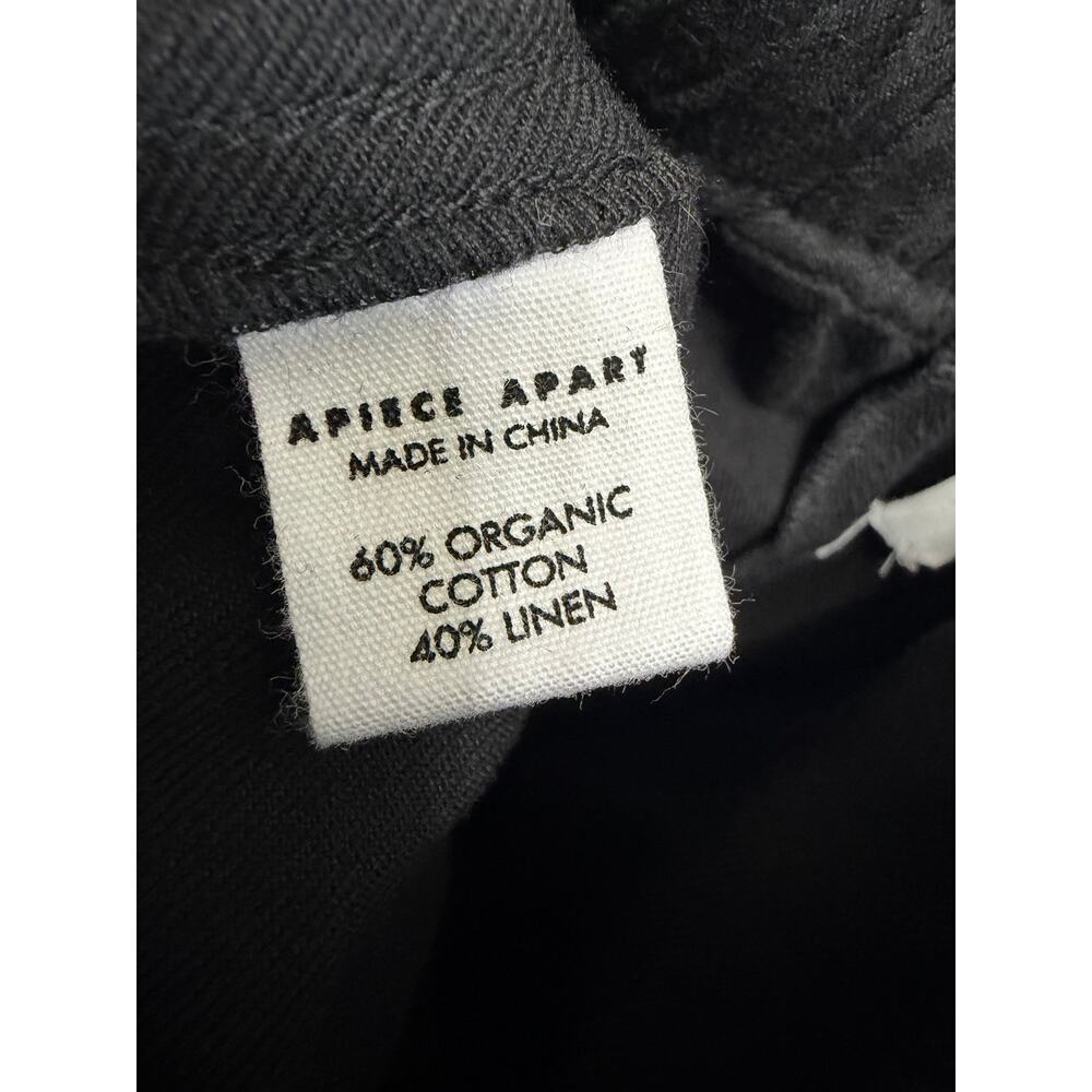 Apiece Apart Everyday Pull-On Pants Black Relax Women's M Casual Wardrobe - Picture 10 of 13